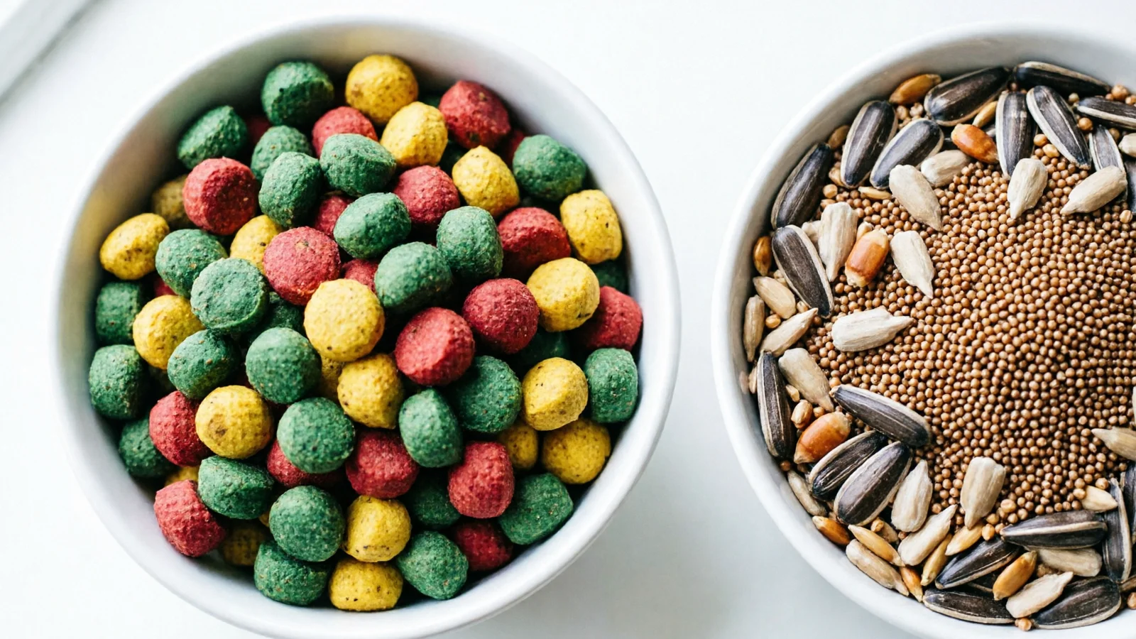 Bird Pellets vs Seeds Comparison
