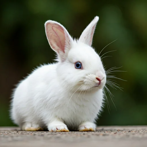 Happy rabbit in a natural setting