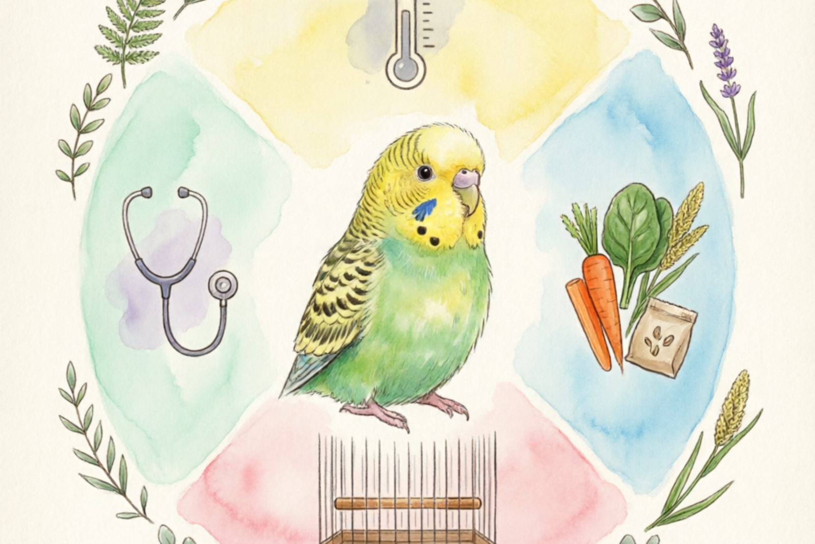 Budgie care essentials infographic
