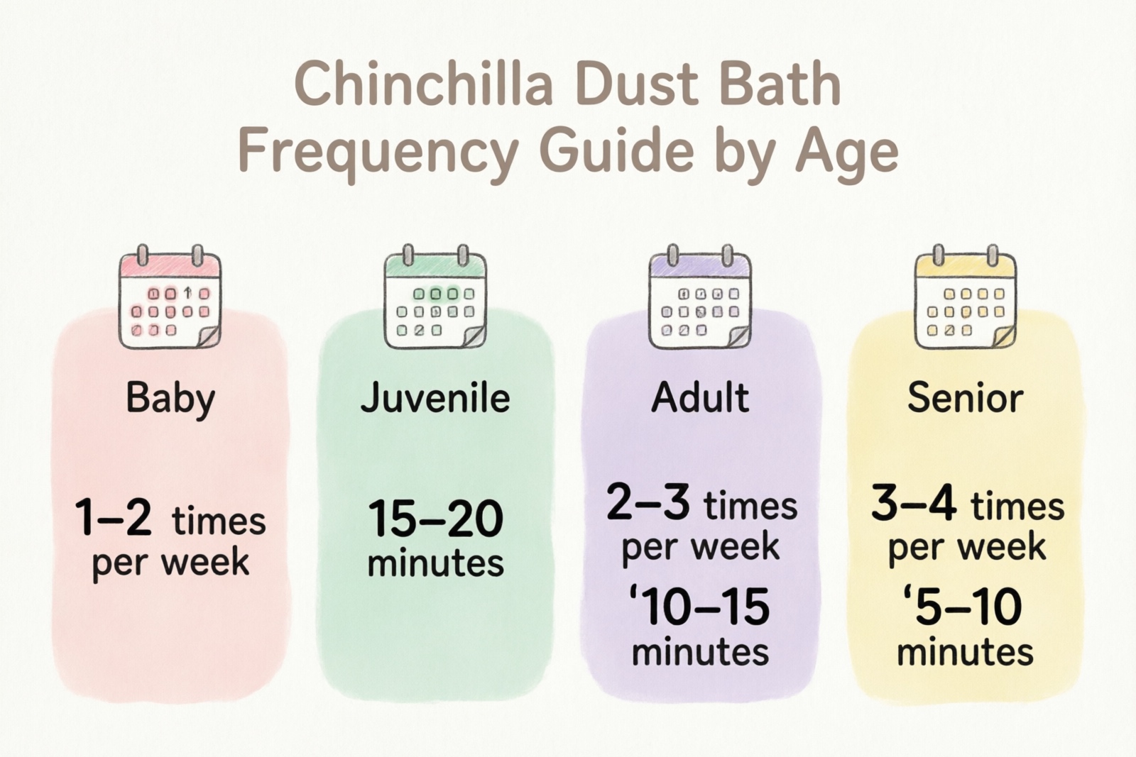 Chinchilla dust bath frequency guide