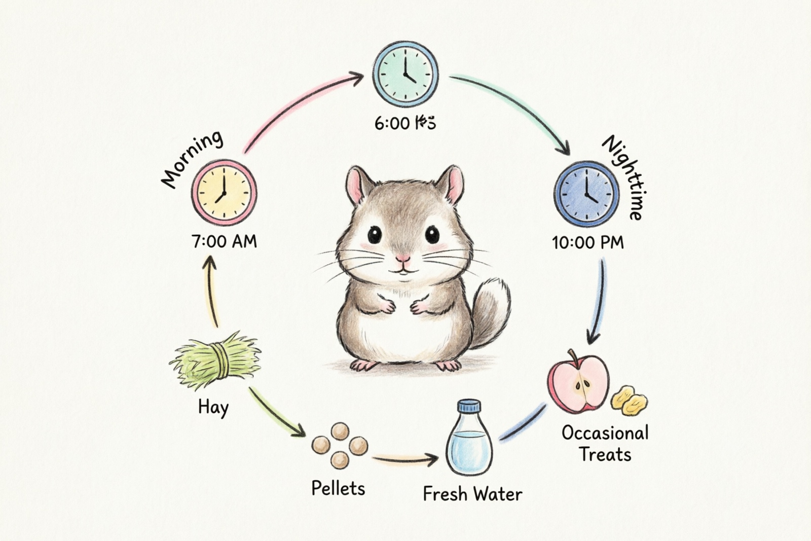 Chinchilla feeding schedule chart