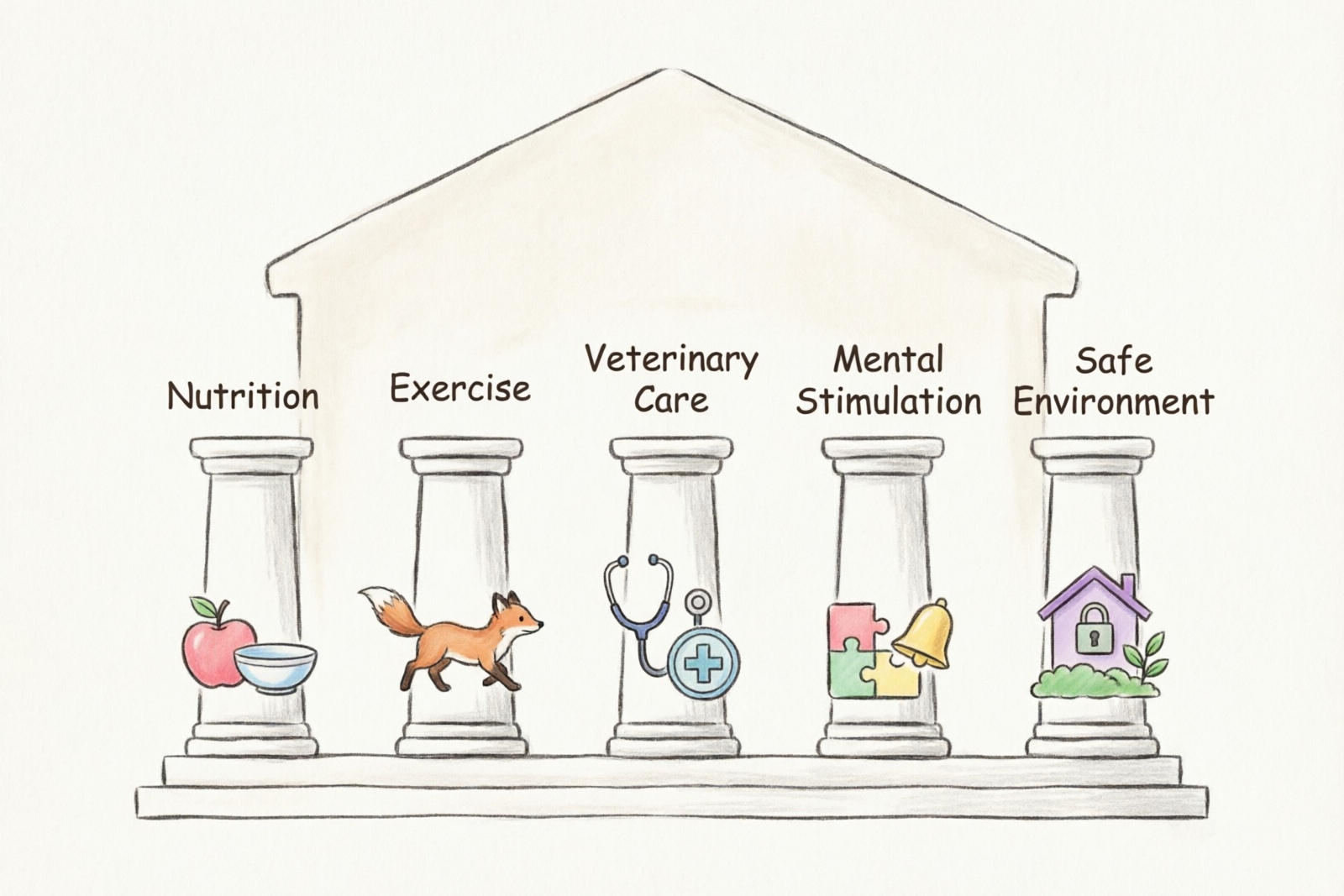 Five pillars of ferret longevity