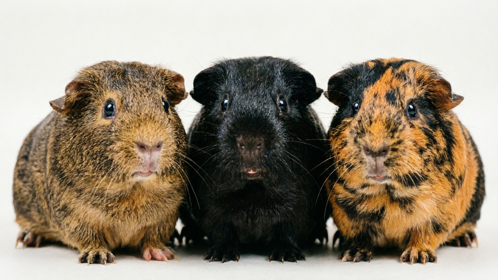 Abyssinian guinea pig color varieties
