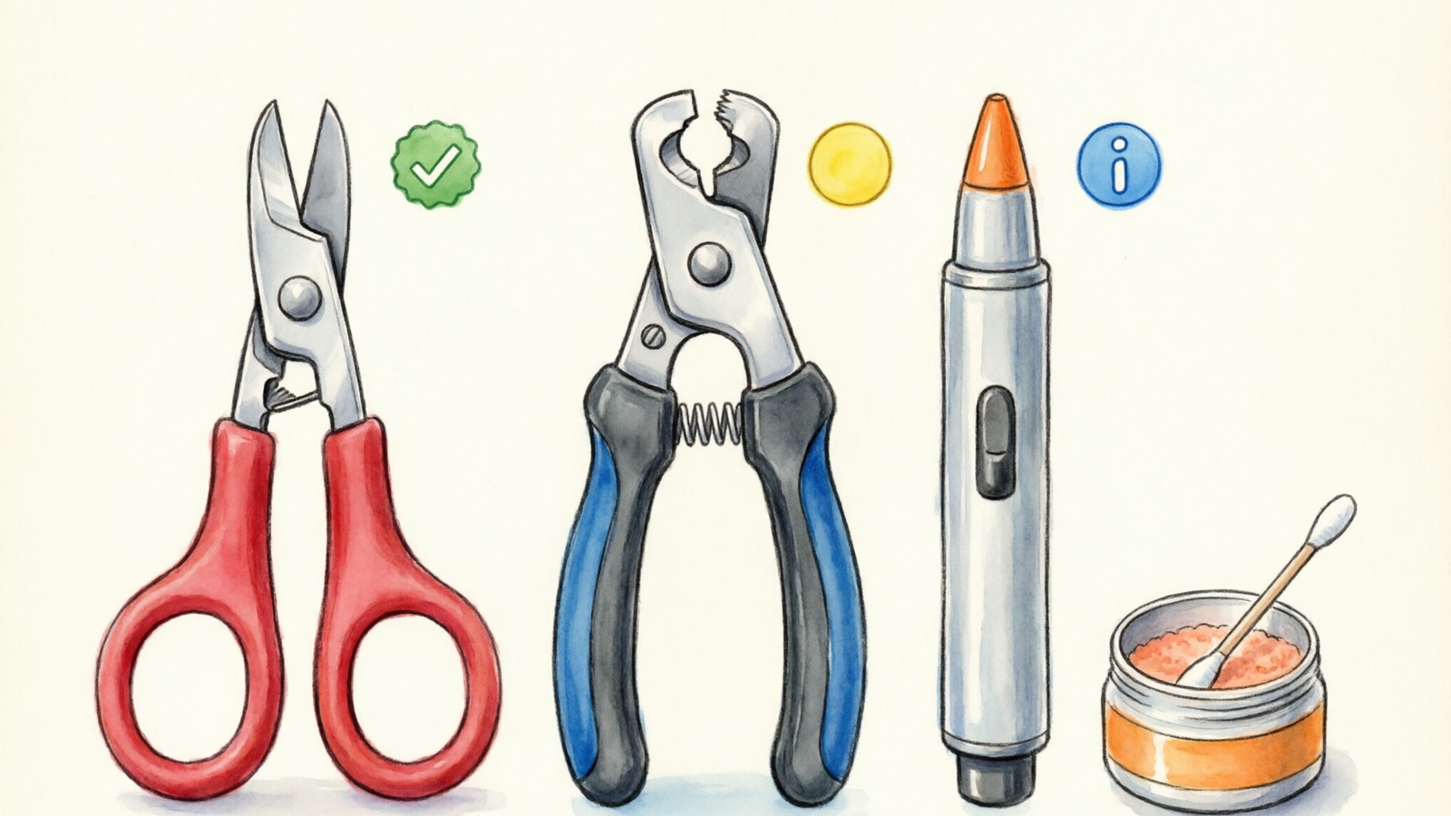 Guinea pig nail clipper types compared — scissor vs guillotine vs dremel