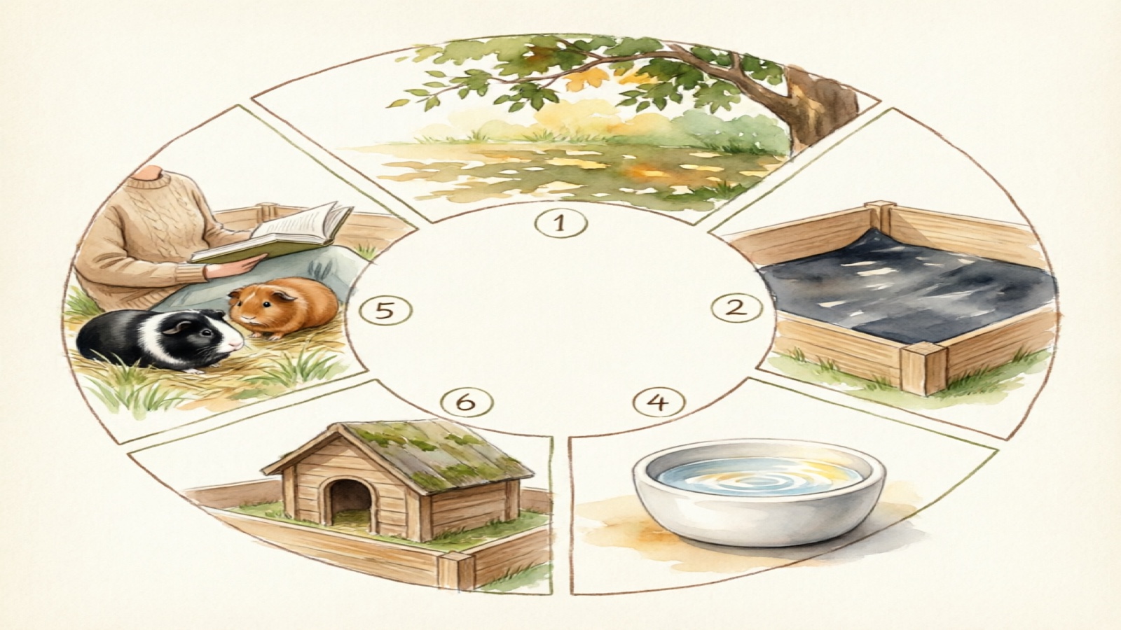 Five steps for setting up a safe outdoor guinea pig pen