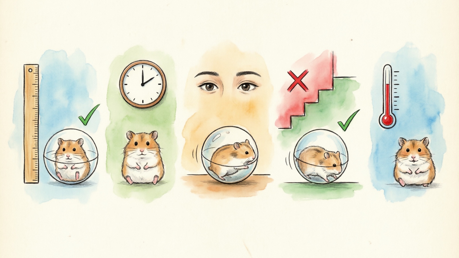 Five essential safety rules for using a hamster exercise ball