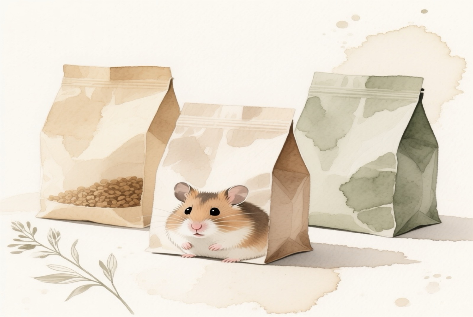 Oxbow, Kaytee, and Vitakraft hamster food brands side by side comparison