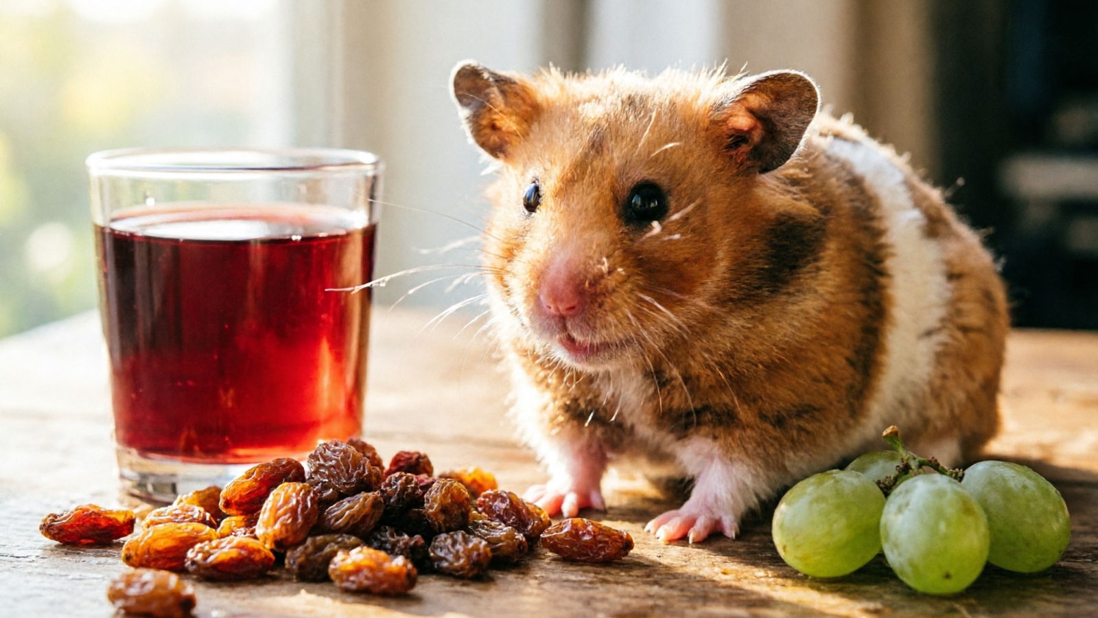 Grape products comparison: which are safe and which are dangerous for hamsters