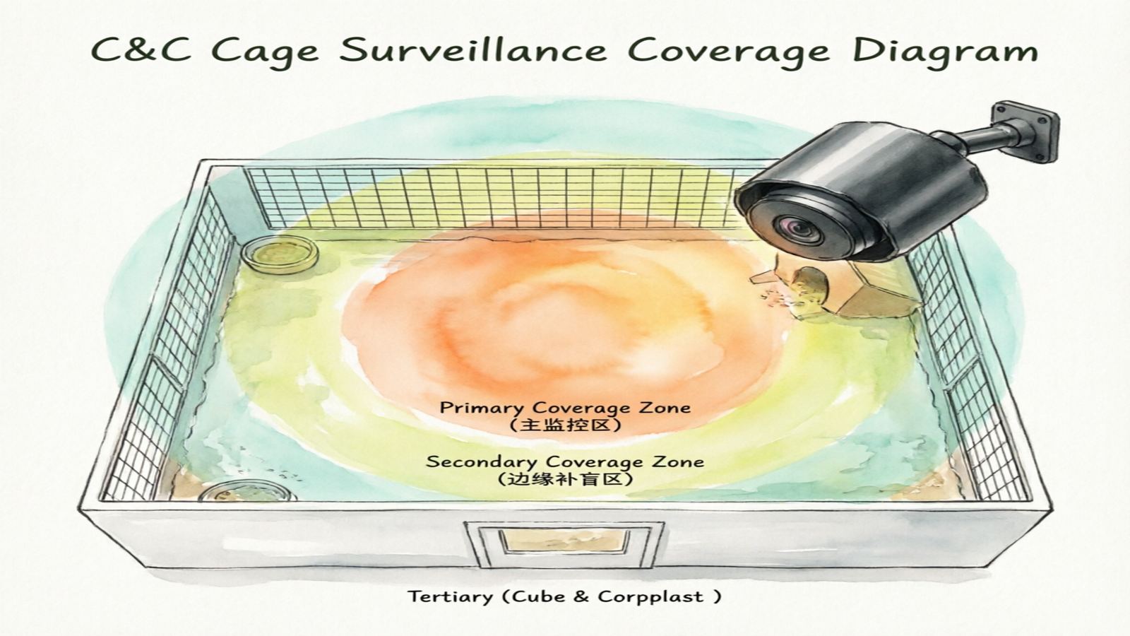 Guinea Pig Cage Camera Coverage