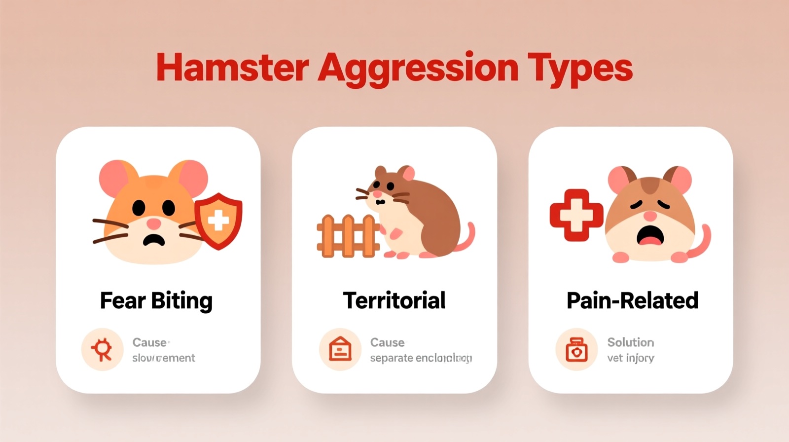 Types of hamster aggression and their causes