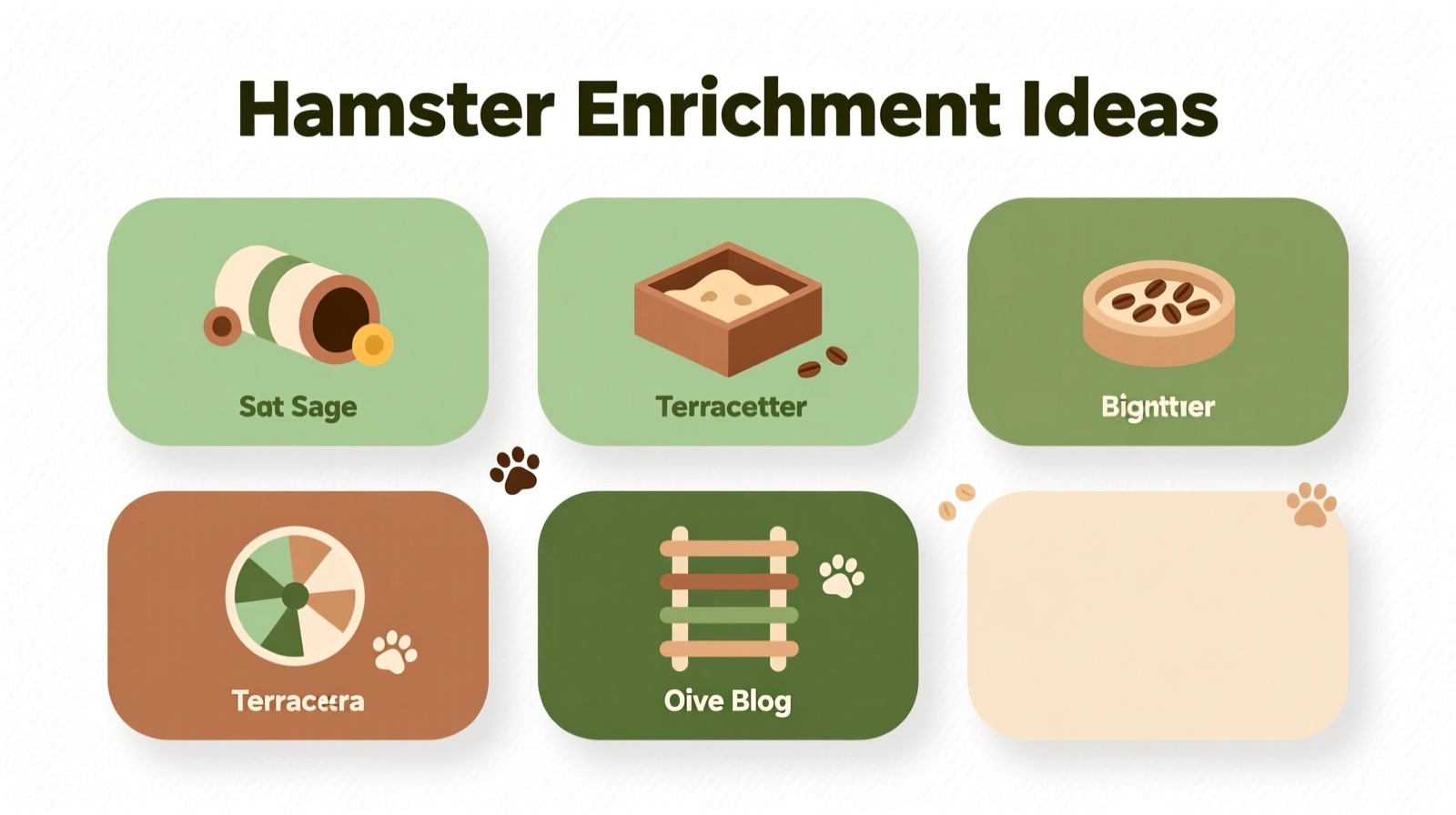 Hamster enrichment ideas to prevent repetitive behaviors