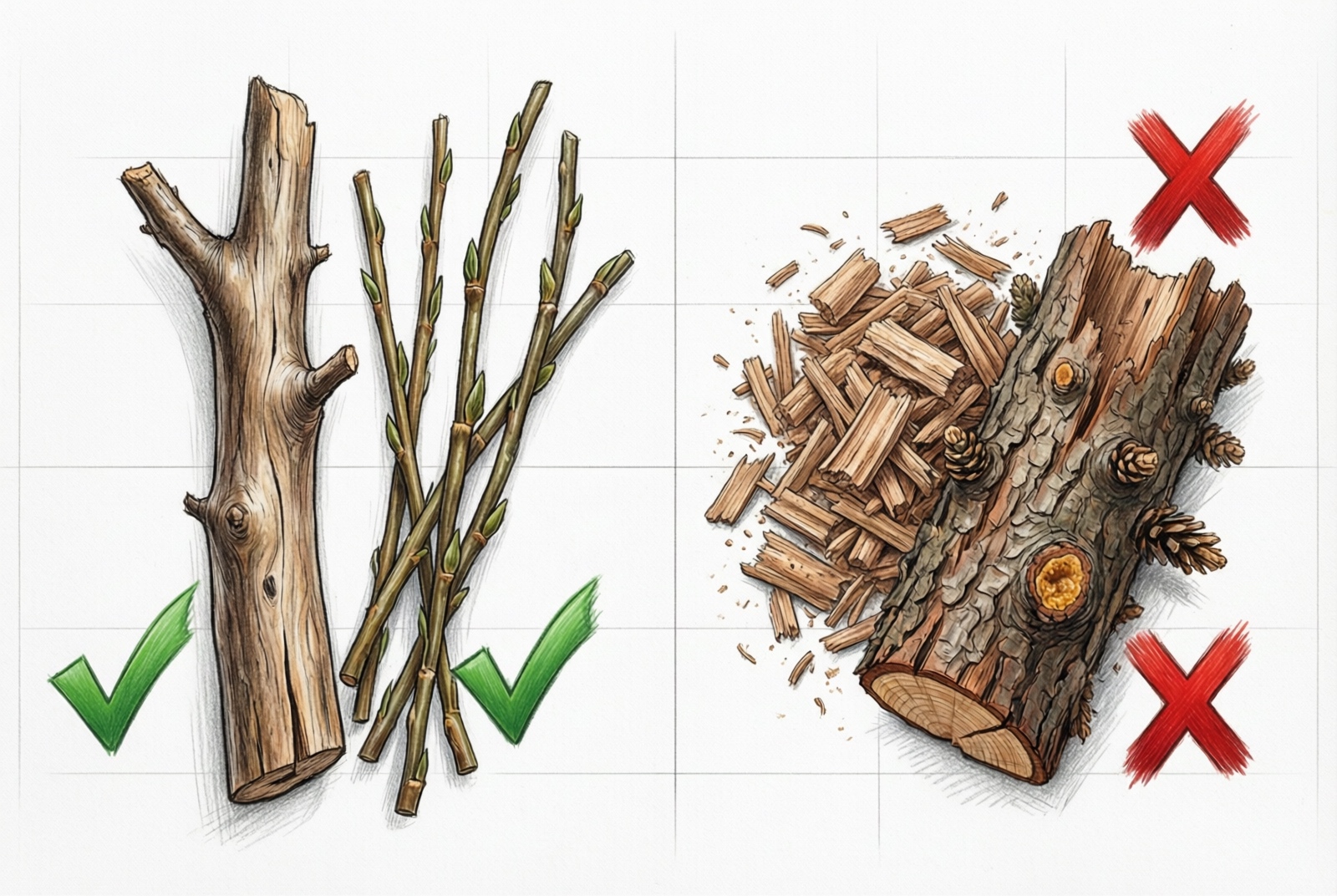 Hamster safe vs unsafe wood types comparison