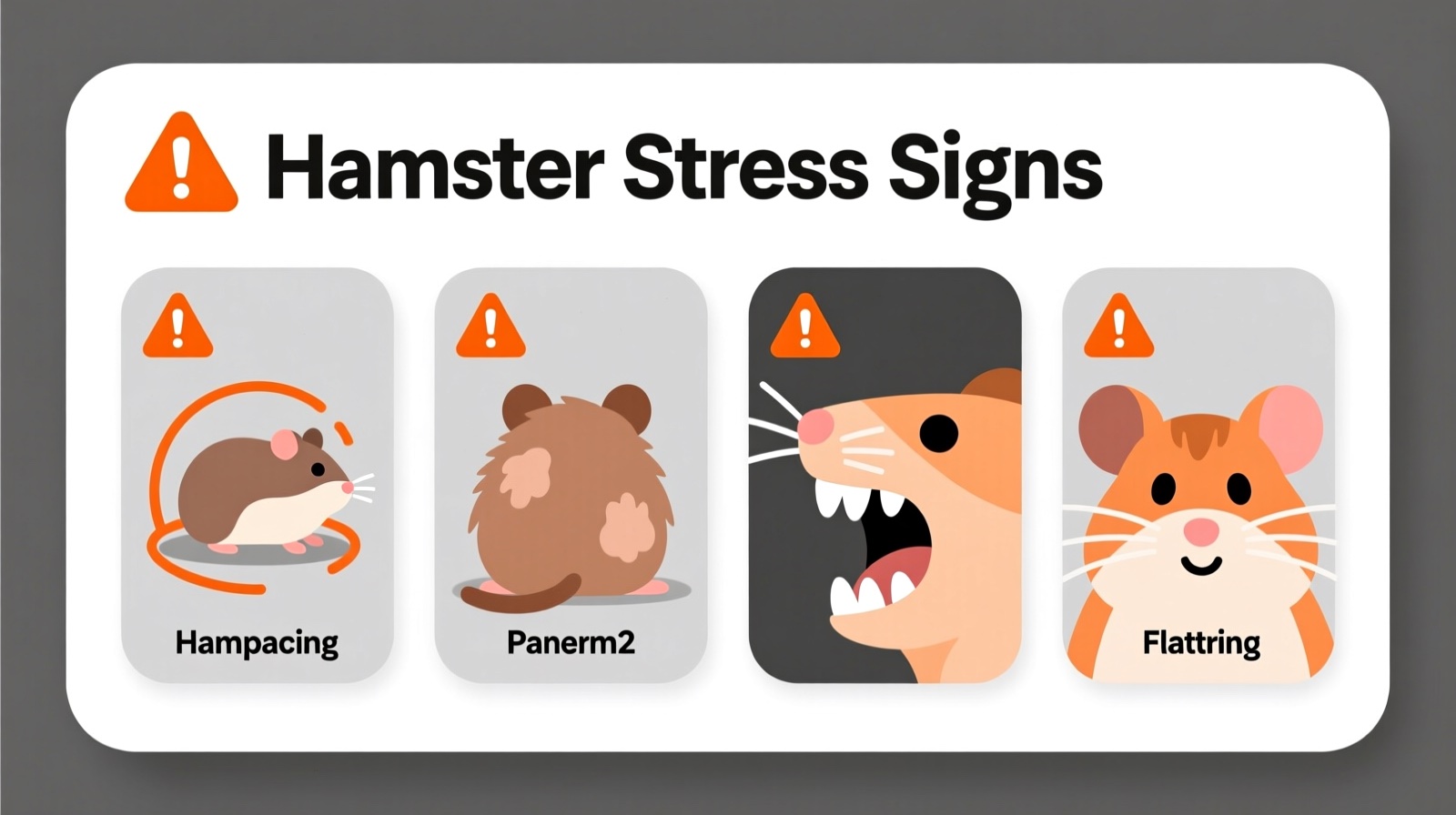 Common hamster stress signs to watch for