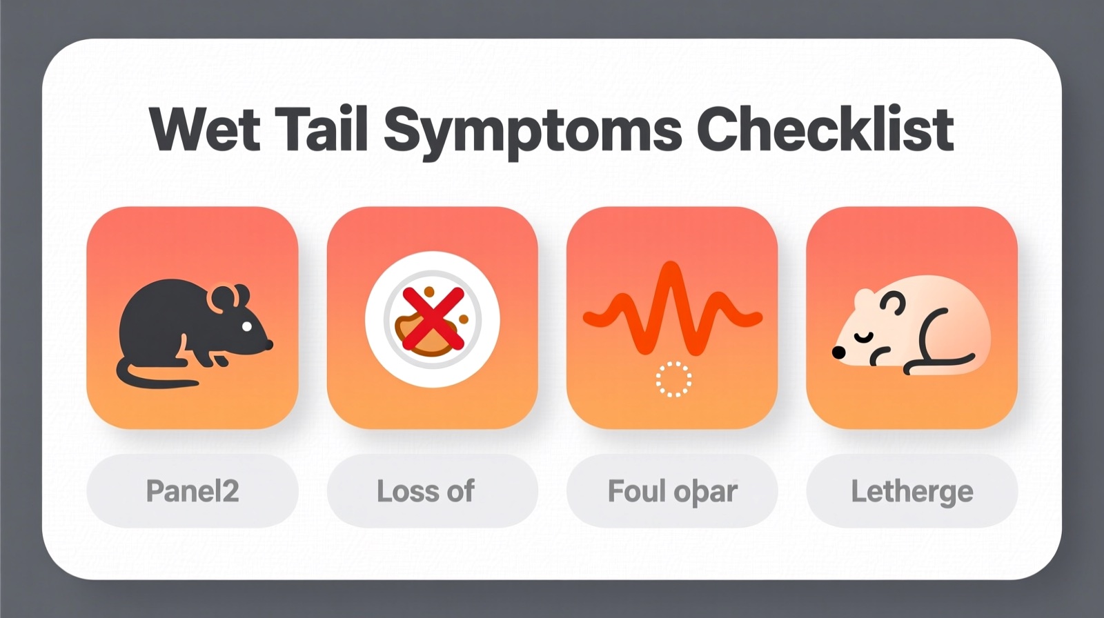 Hamster wet tail symptoms identification guide