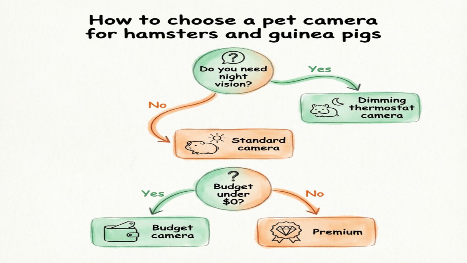 Pet Camera Selection Decision Tree