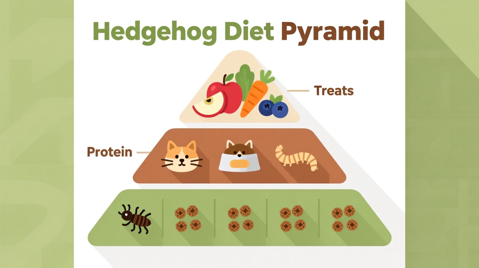 Hedgehog diet pyramid
