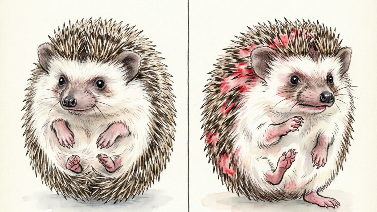 Quilling vs mites comparison - how to tell the difference