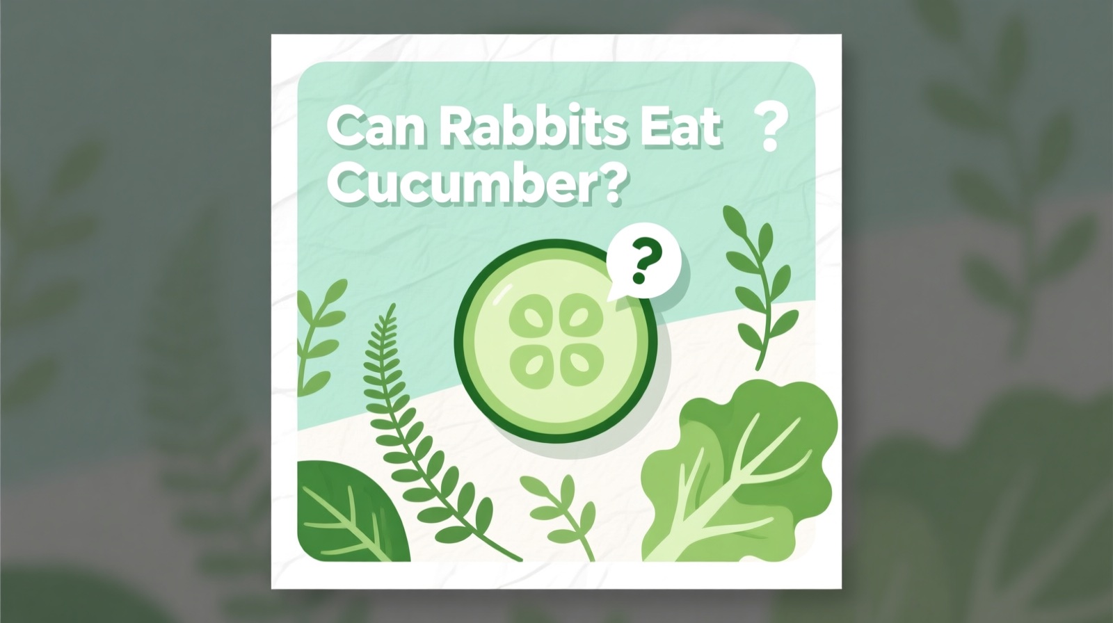 Can Rabbits Eat Cucumber? Safety, Serving Size & Risks