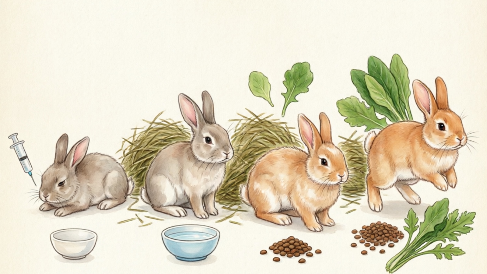 Recovery diet — safe foods to reintroduce after your rabbit starts eating again