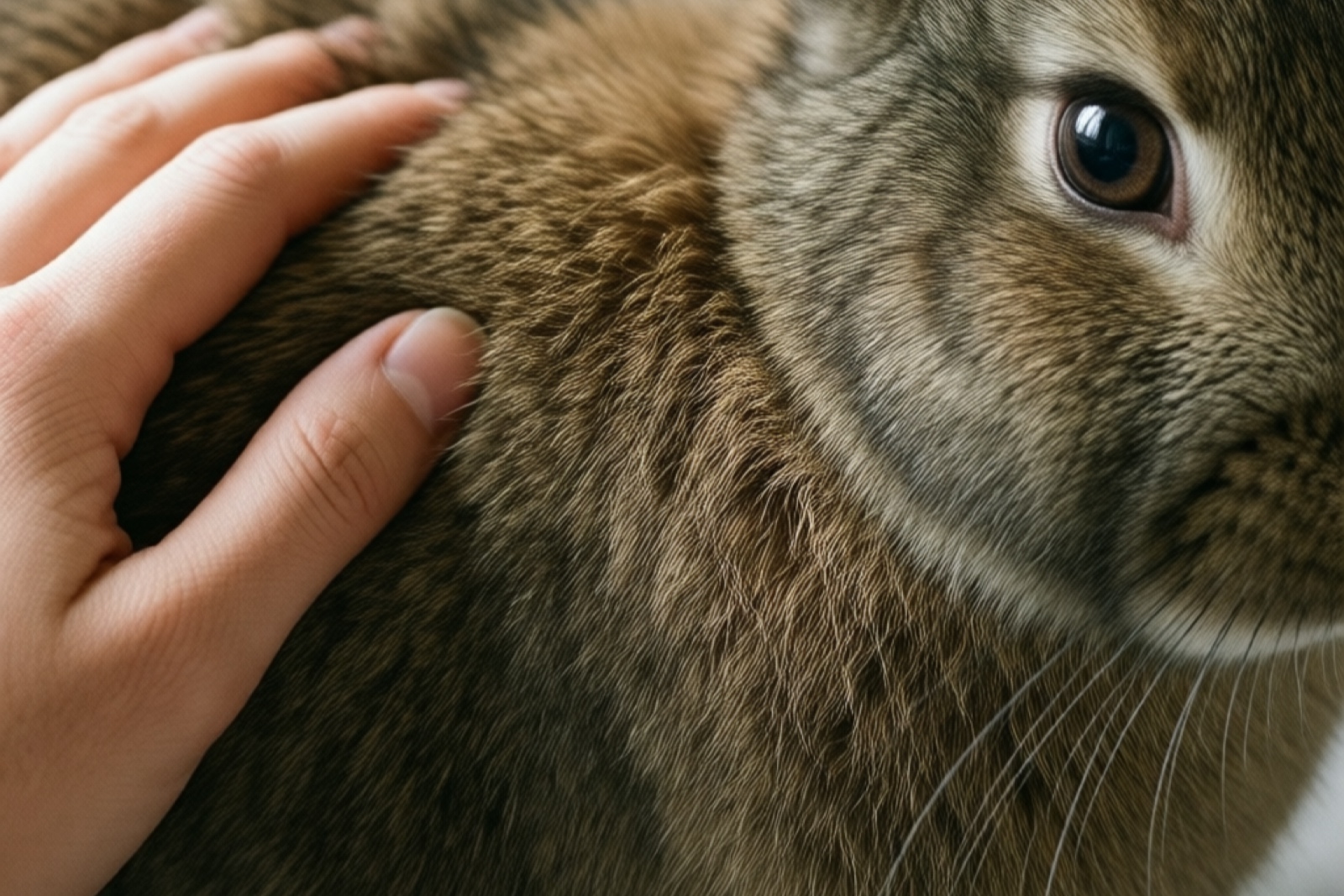 Rex rabbit plush velvet fur texture closeup showing the unique dense coat