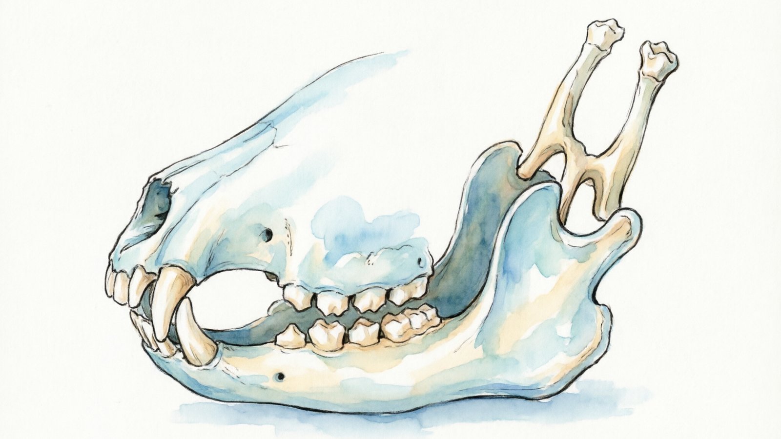 Rabbit teeth anatomy diagram showing all 28 teeth including incisors, peg teeth, and molars