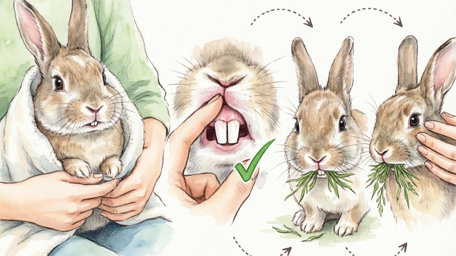 Step-by-step guide to checking your rabbit teeth at home