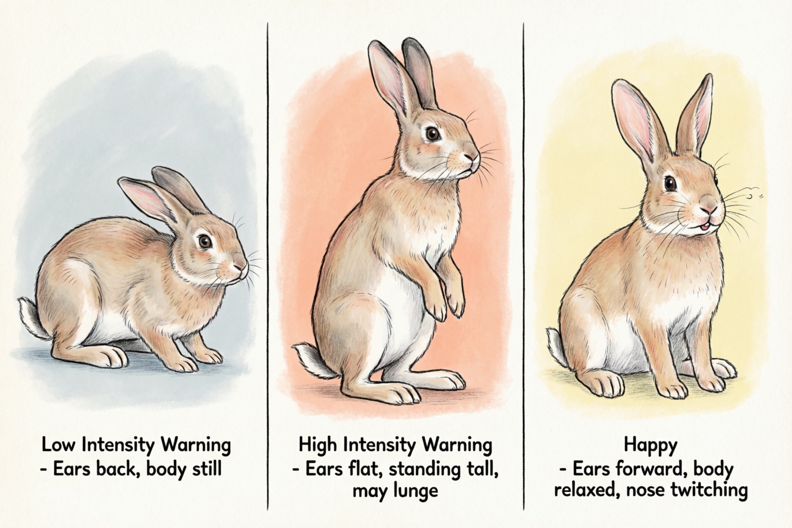 Rabbit warning posture comparison