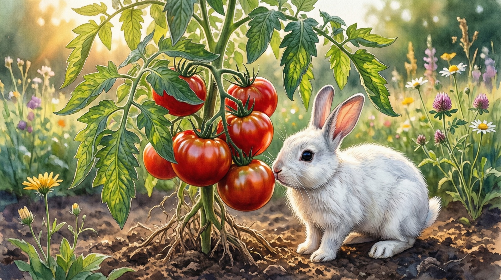 Tomato plant parts safety guide for rabbits