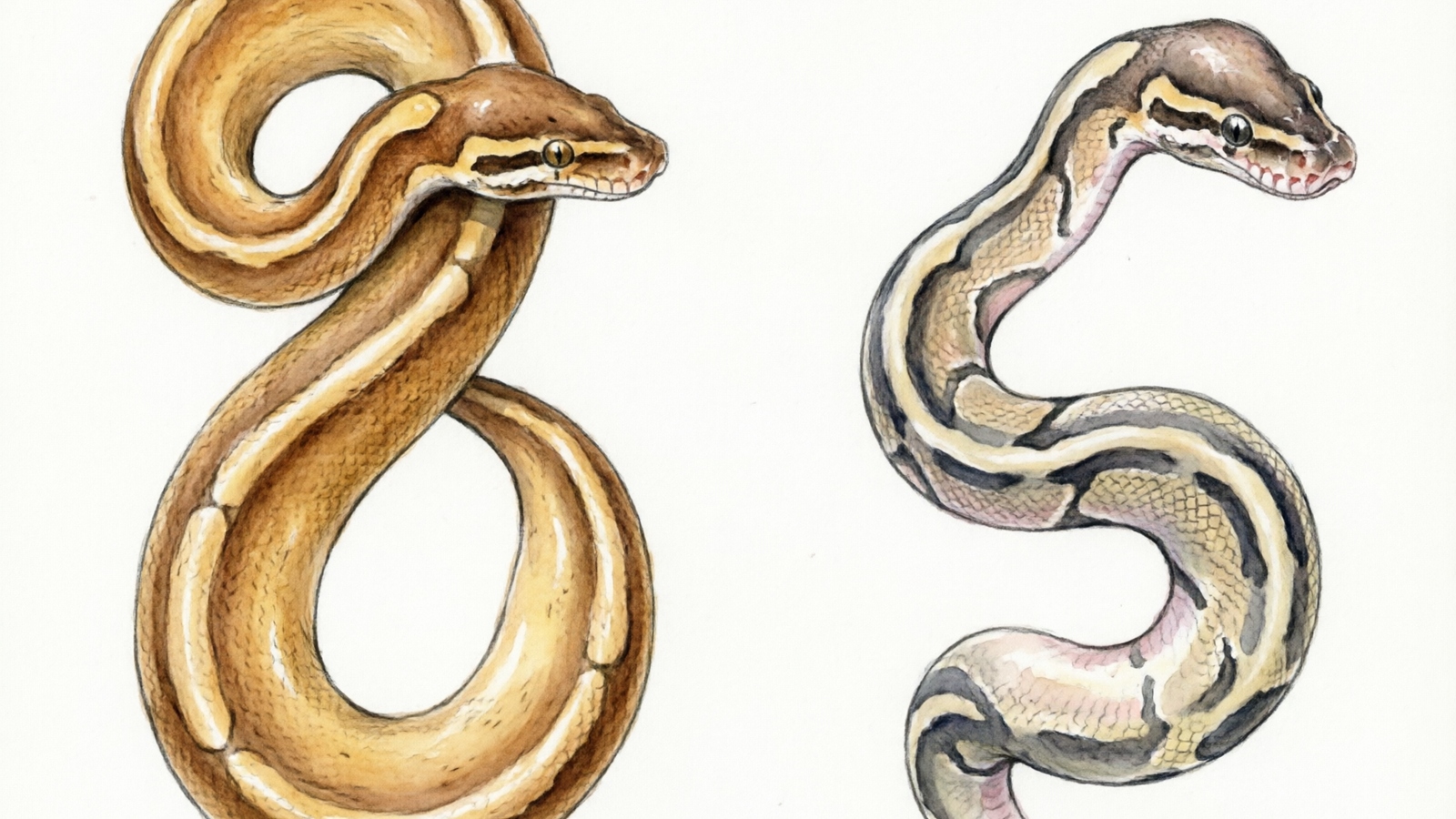 Normal vs spider gene morph hatchling comparison showing neurological impact