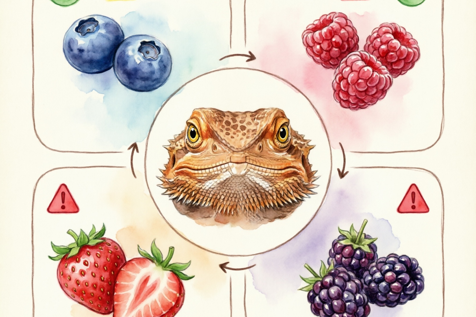 Best berries comparison for bearded dragons - nutritional pros and cons