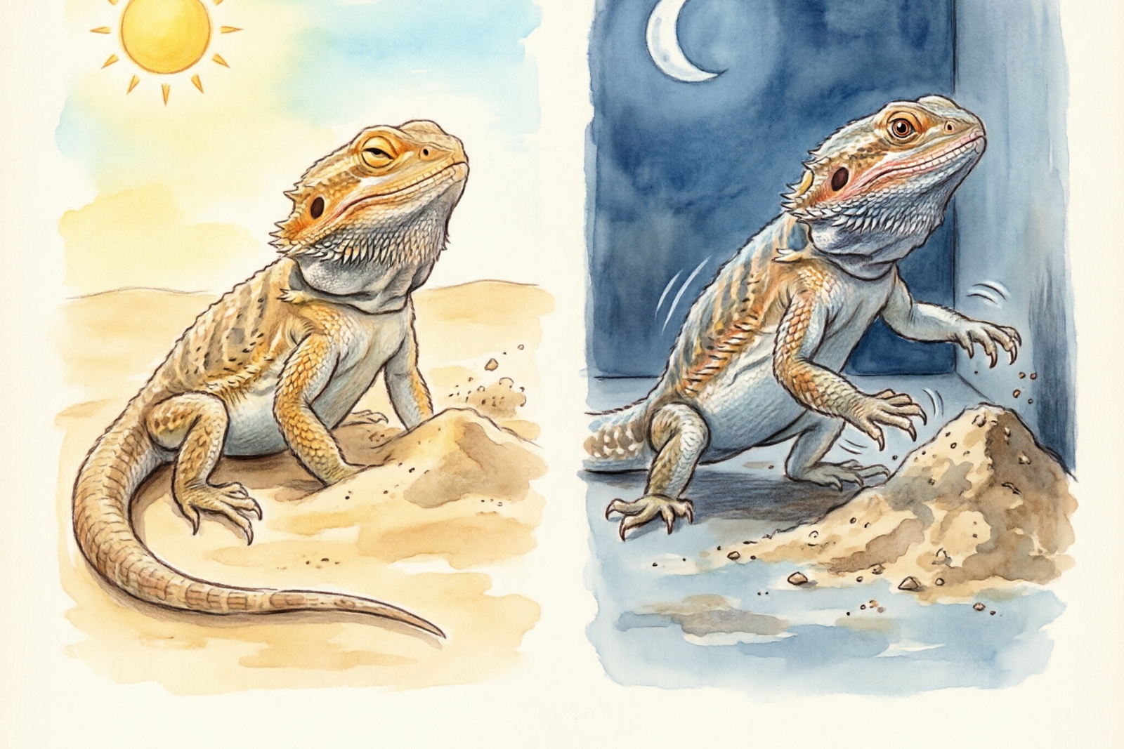 Normal vs abnormal digging — when to worry about your bearded dragon