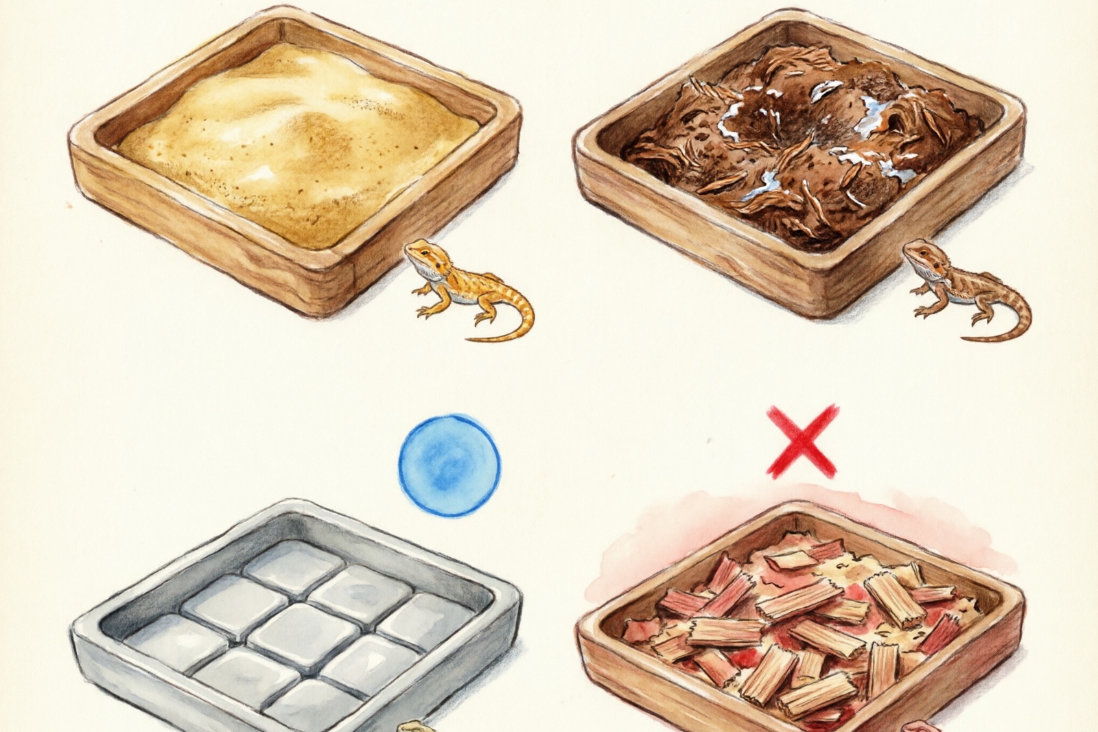 Safe substrate options for bearded dragons that love to dig