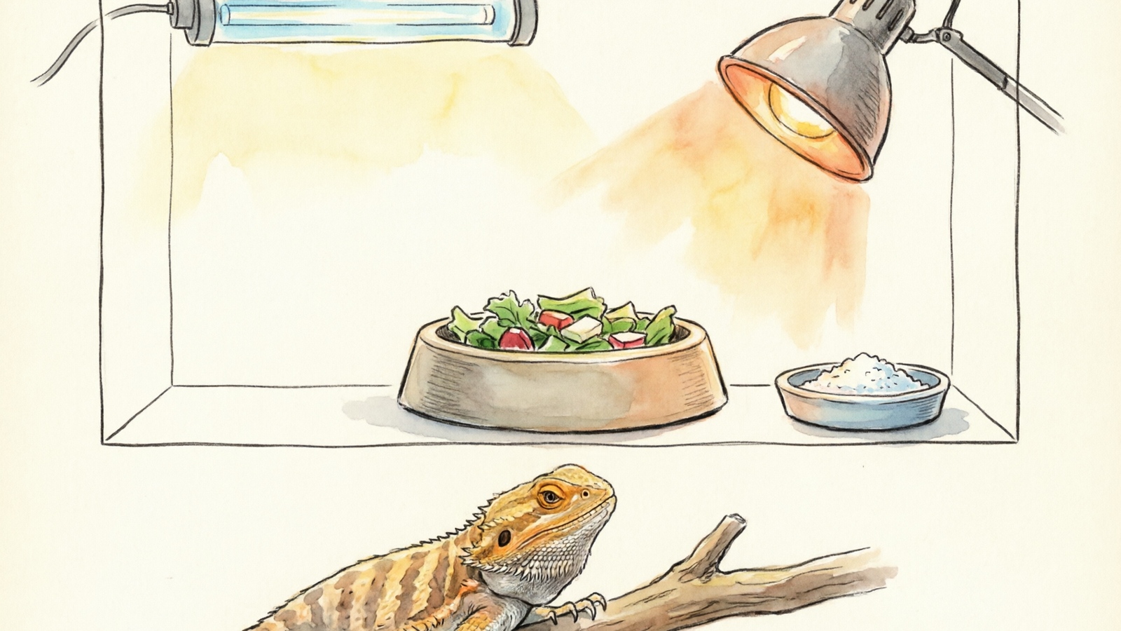 Bearded Dragon Feeding Setup