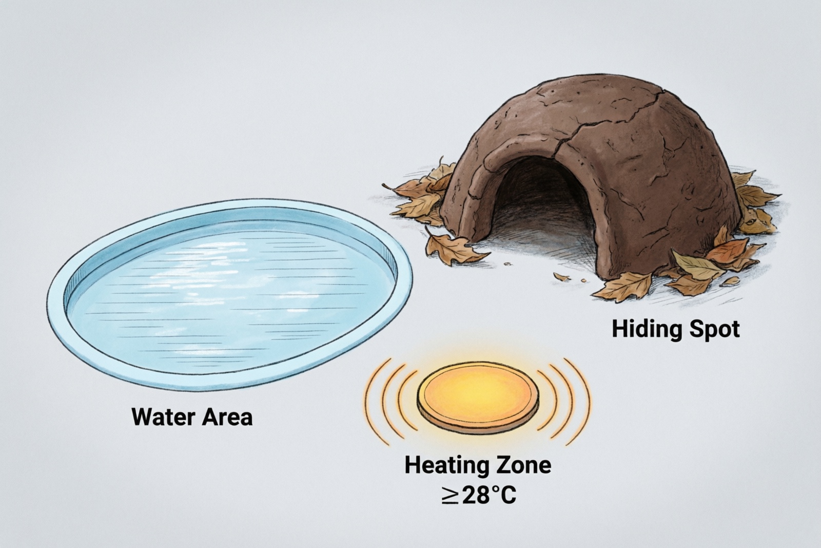 Box turtle habitat setup