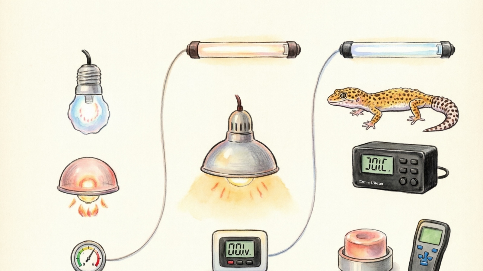 Budget tier comparison for leopard gecko lighting setups